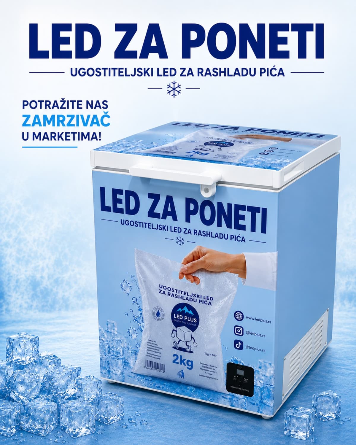 LED Plus dostava – vozilo isporučuje led na event