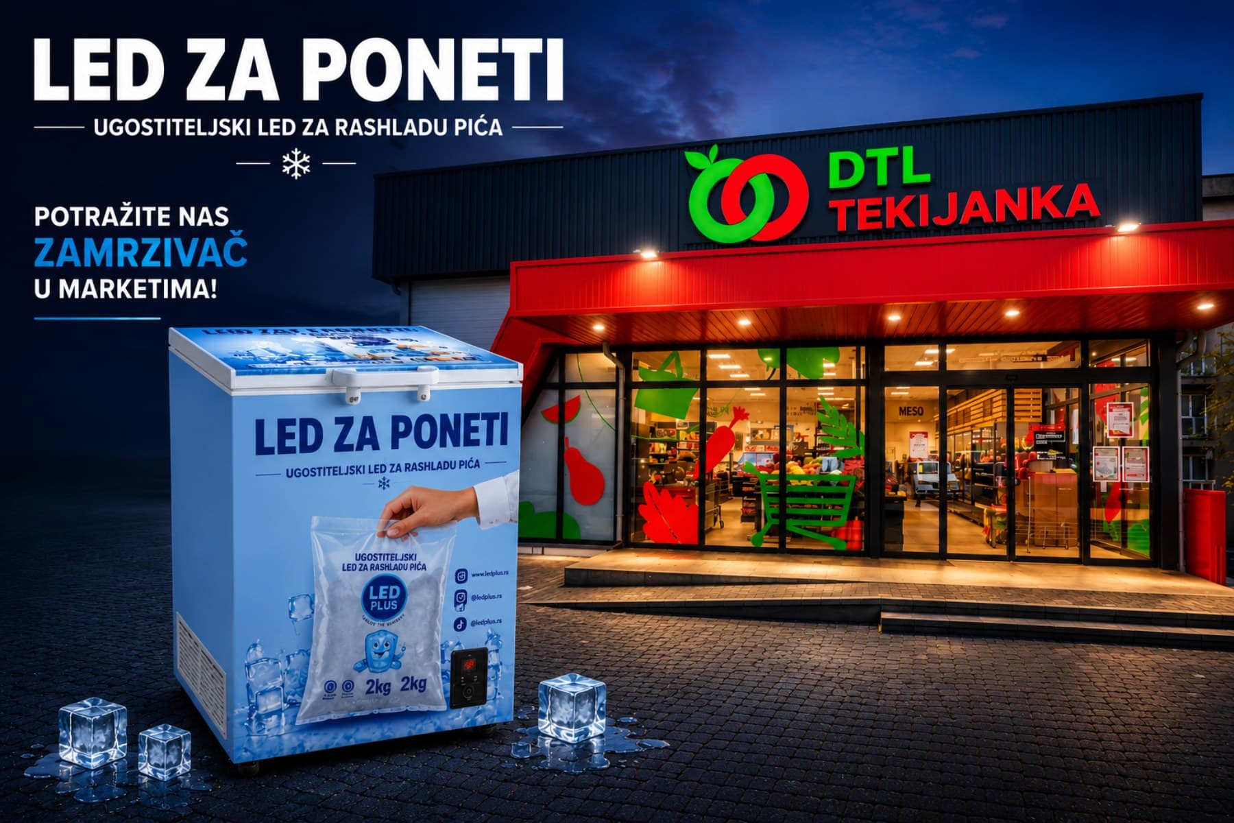 LED Plus u Tekijanka marketima – led za rashladu pića